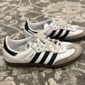 Adidas Samba White Black Kid's Sneakers
